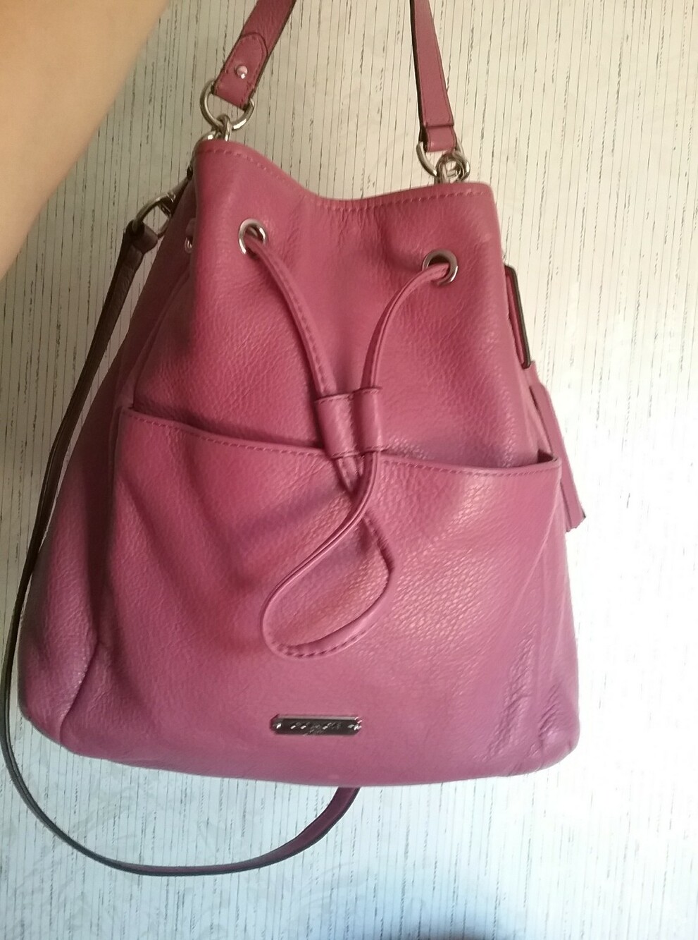 Coach Magenta Bucket Bag
